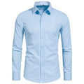 Men's Stretch Mercerized Long-Sleeve Shirt