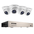 8-Channel 1080p DVR Security Camera System with 4 Wired Dome Cameras S609508