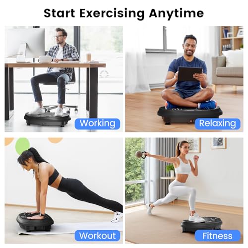 Vibration Plate Exercise Machine, 450 lbs Capacity Full Body Shaker Workout Equipment X83863