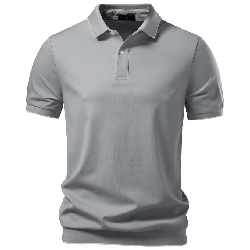 Men's Summer Lightweight Tencel Polo Shirt