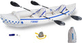 Inflatable Sports Kayak with Seat, Paddle, Pump and Bag S997132