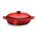 Cerise Cherry Enameled Cast Iron Braiser, 5 Quart R2166