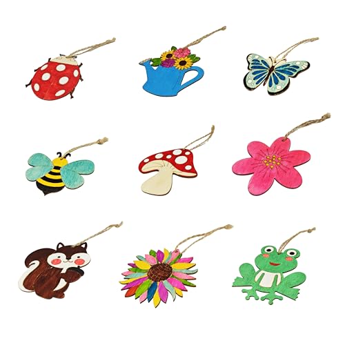 96 Pcs Unfinished Wood Slices Christmas Ornaments V37234