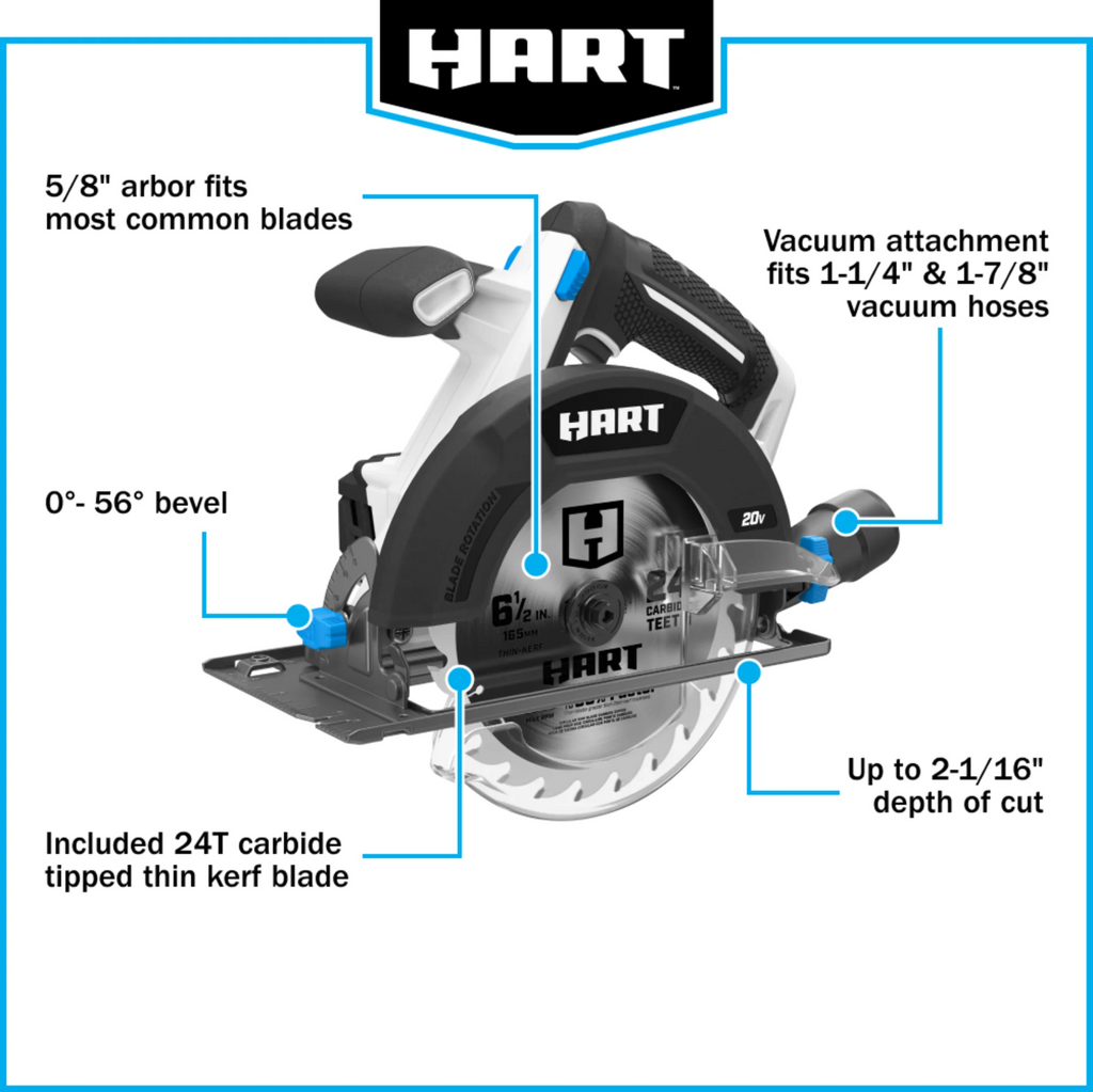 20-Volt 6 1/2-inch Cordless Circular Saw Kit X545