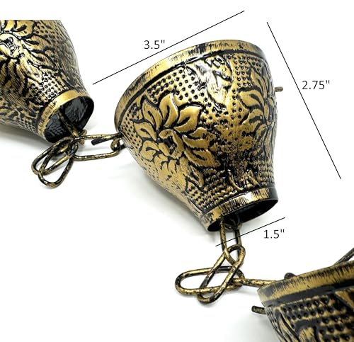 8.5ft Black Metal Rain Chain with Embossed Sunflower Cup E202