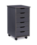 Grey Six Drawer Rolling Cart K84903