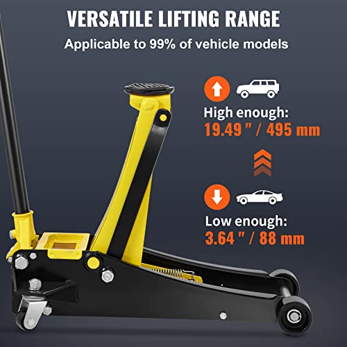 2.5 Ton Low Profile Steel Racing Floor Jack Y66530