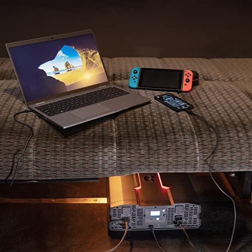 5000 Watts Modified Sine Wave Truck Inverter 12 Volts to 110 Volts Four AC Outlets Two USB Ports D311079