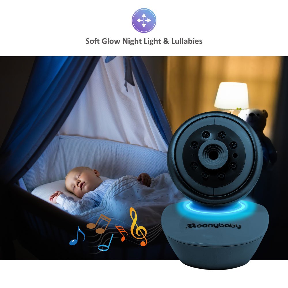 Split 55 Baby Monitor with 2 Cameras, 4.3 inches Large Monitor, Night Vision L817408