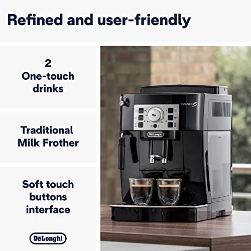 Black Coffee Maker with Milk Frother E49408