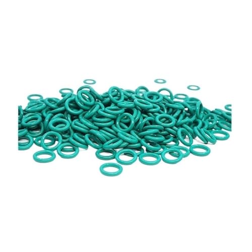 50pcs Green Fluorine Rubber O-Ring Seal OD5-24 * 1.2mm Wire Diameter FKM Washer Gasket X5888