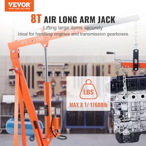 8 Ton Hydraulic Ram Jack with Air Pump and Single Piston Pump Z947