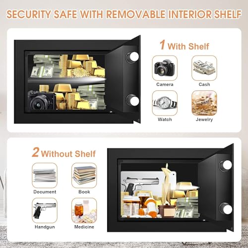 1.6 Cub Fireproof Waterproof Digital Safe with Removable Shelf R6310