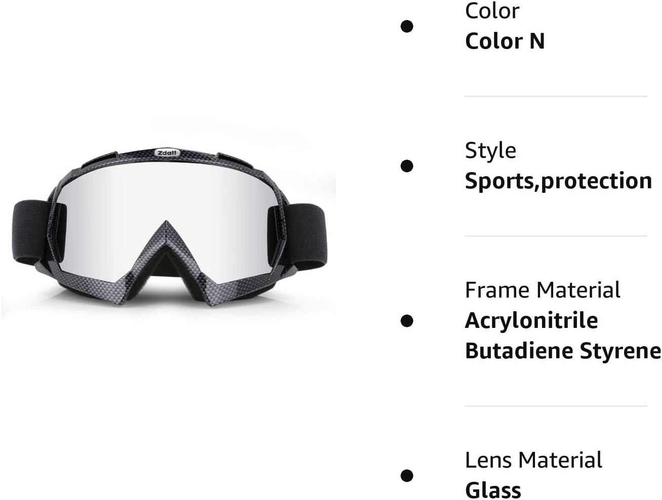 Motocross Goggles with UV Protection C4455