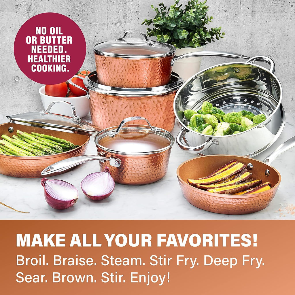 15 Pc Non Stick Ceramic Cookware Set Q258098