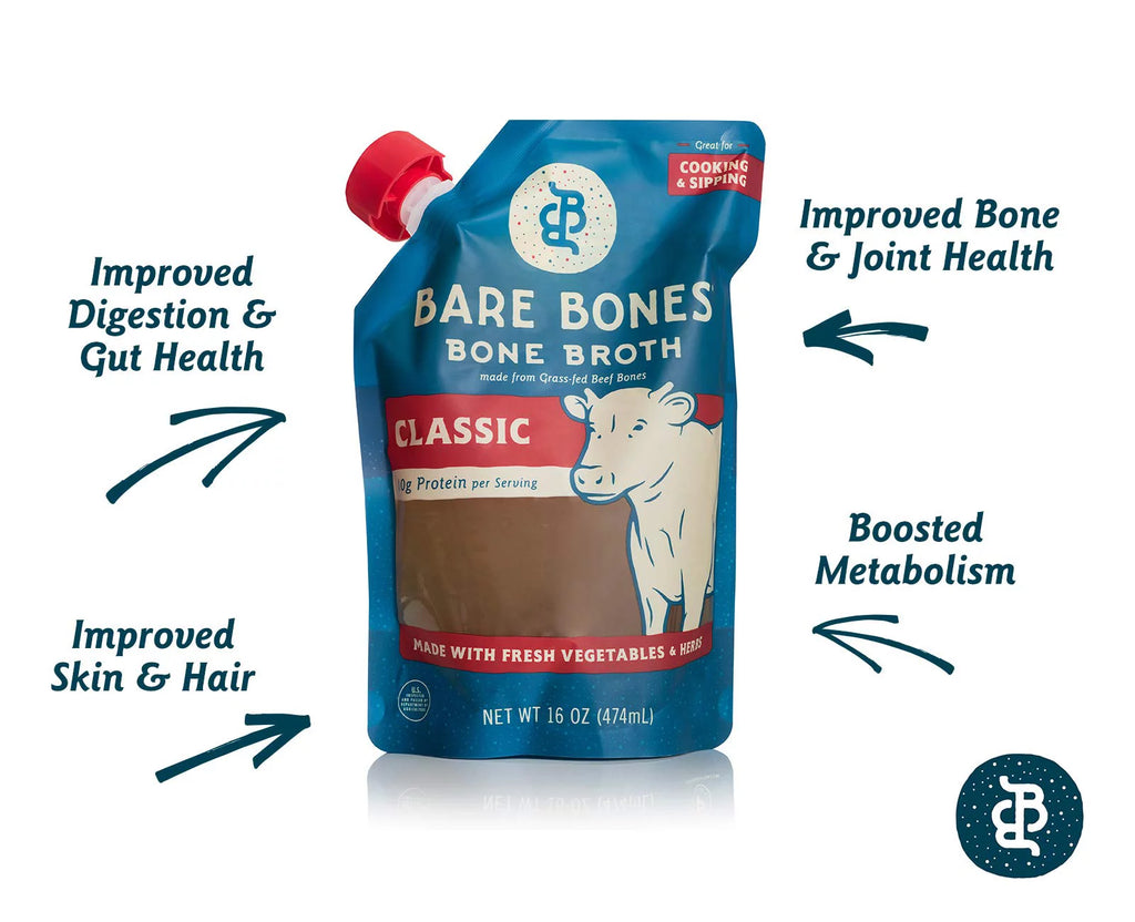 100% Grass-Fed Beef Bone Broth Classic Beef 16 oz. T3773