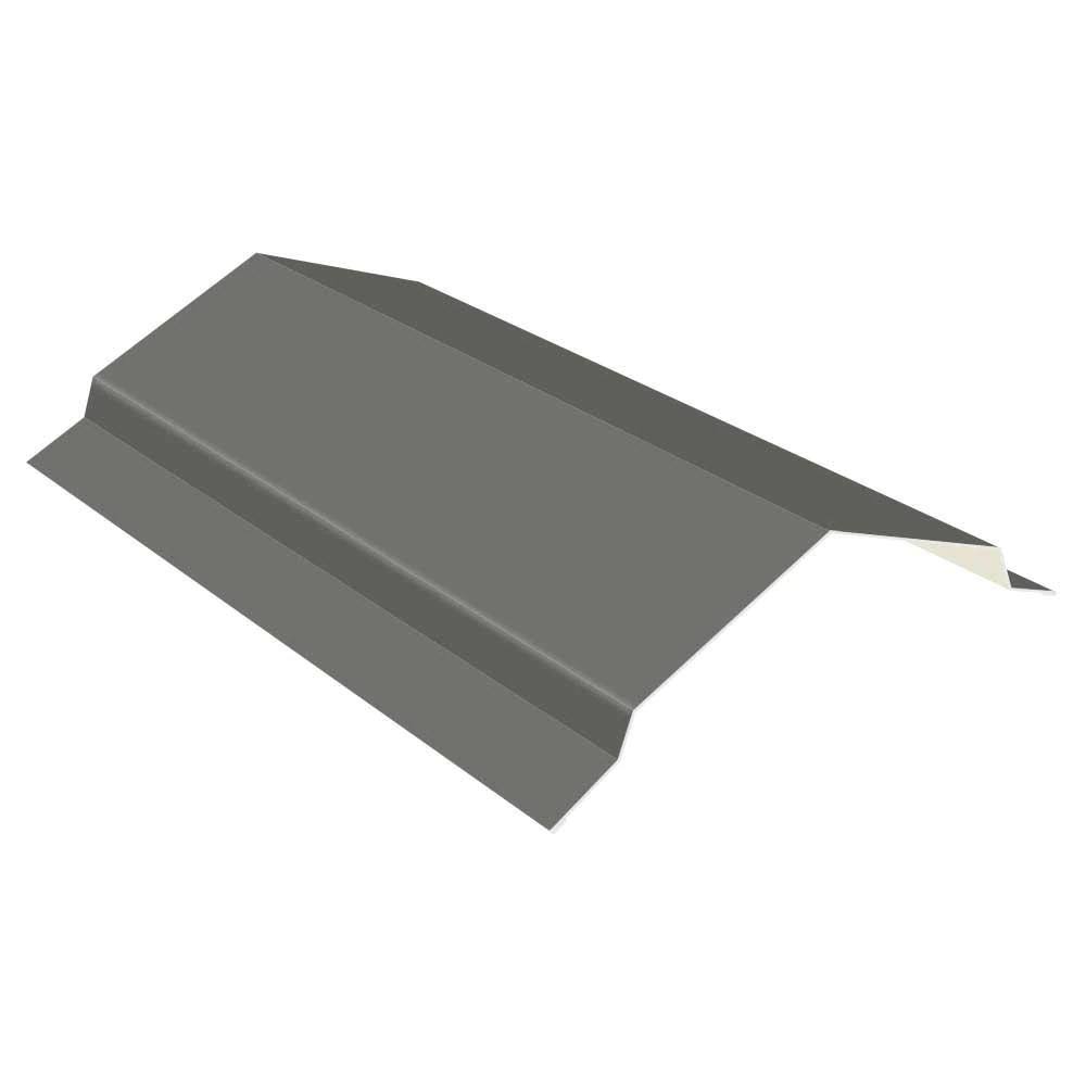 Gray 29-Gauge Galvalume Steel Ridge Cap Flashing Q550838