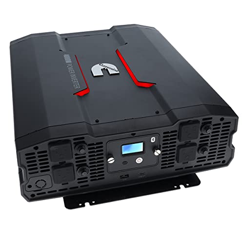 5000 Watts Modified Sine Wave Truck Inverter 12 Volts to 110 Volts Four AC Outlets Two USB Ports D311079