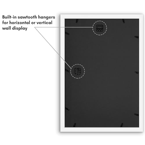 12x18 Collage Picture Frame with Shatter-Resistant Glass – Black C379