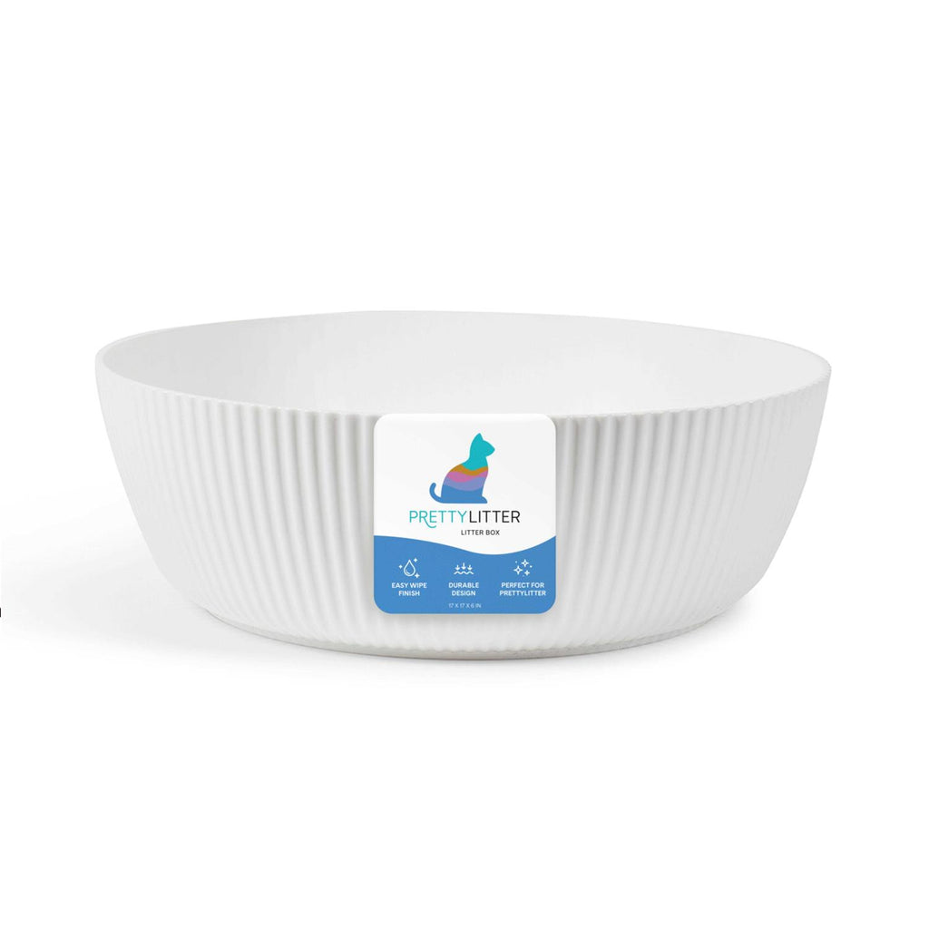 Round Open Top Cat Litter Box with Non-Stick Interior Y951062