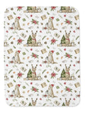 Sitting Christmas Dogs Blanket P35853