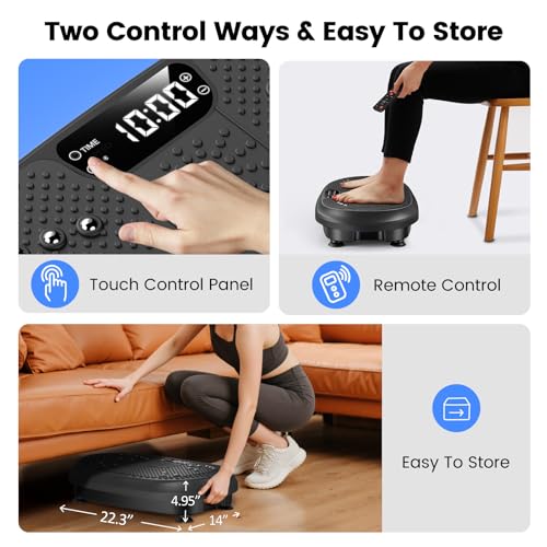 Vibration Plate Exercise Machine, 450 lbs Capacity Full Body Shaker Workout Equipment X83863