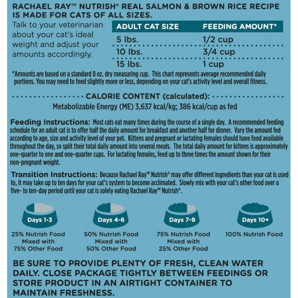 Salmon Brown Rice Recipe Dry Cat Food J73602