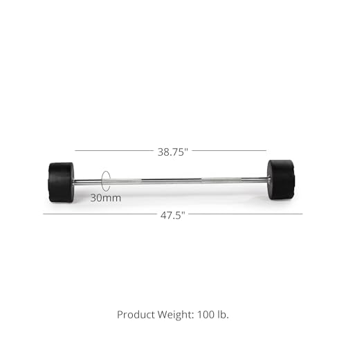 Rubber Curl Fixed Barbells T9603