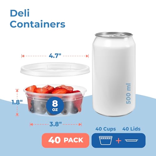24 Pack 32 oz Deli Containers with Lids L285606