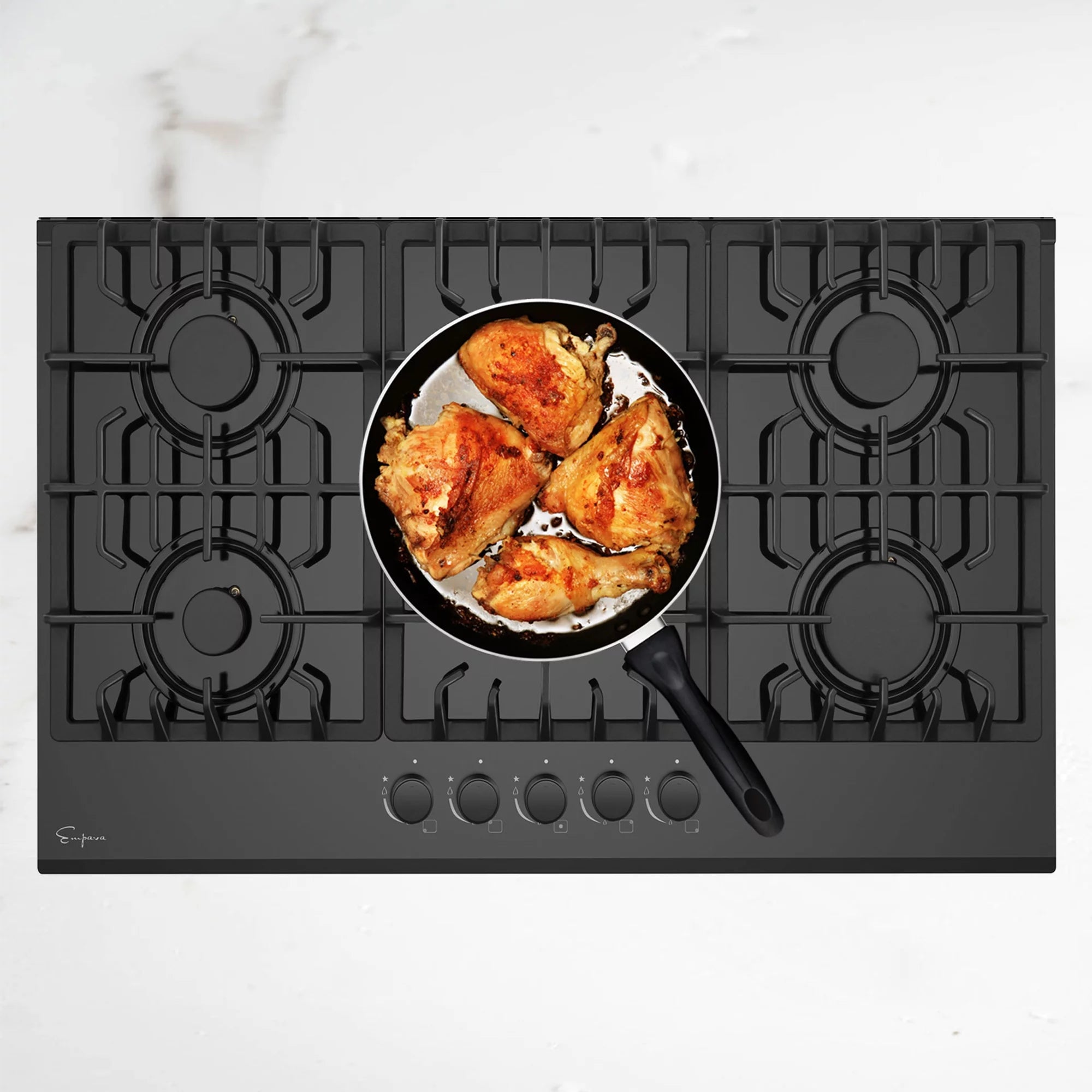 Black 5 Burner Gas Cooktop E857900