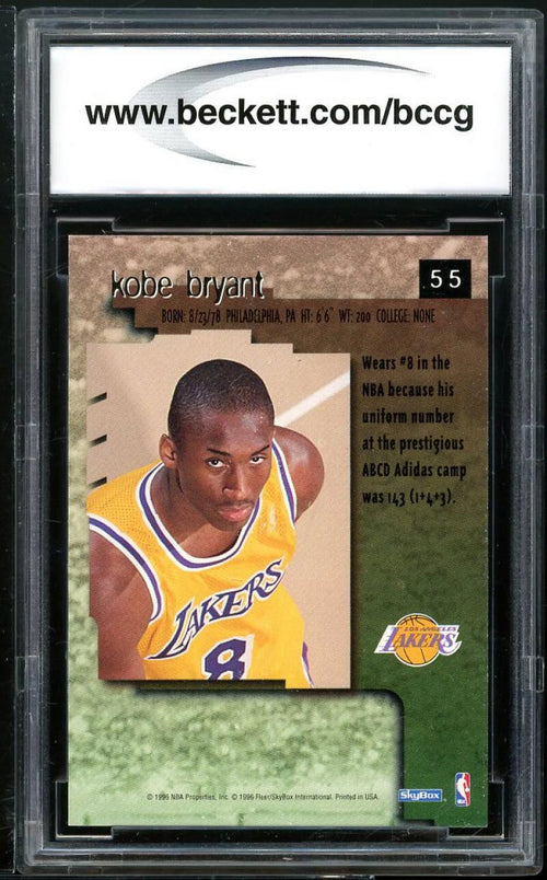 #55 Kobe Bryant Rookie Card BGS BCCG 9 M231