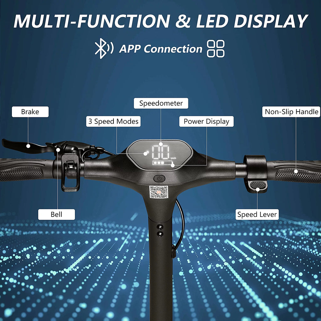 500W Motor 15 MPH 15 Miles Range 10" Solid Tires Folding Electric Scooter C862