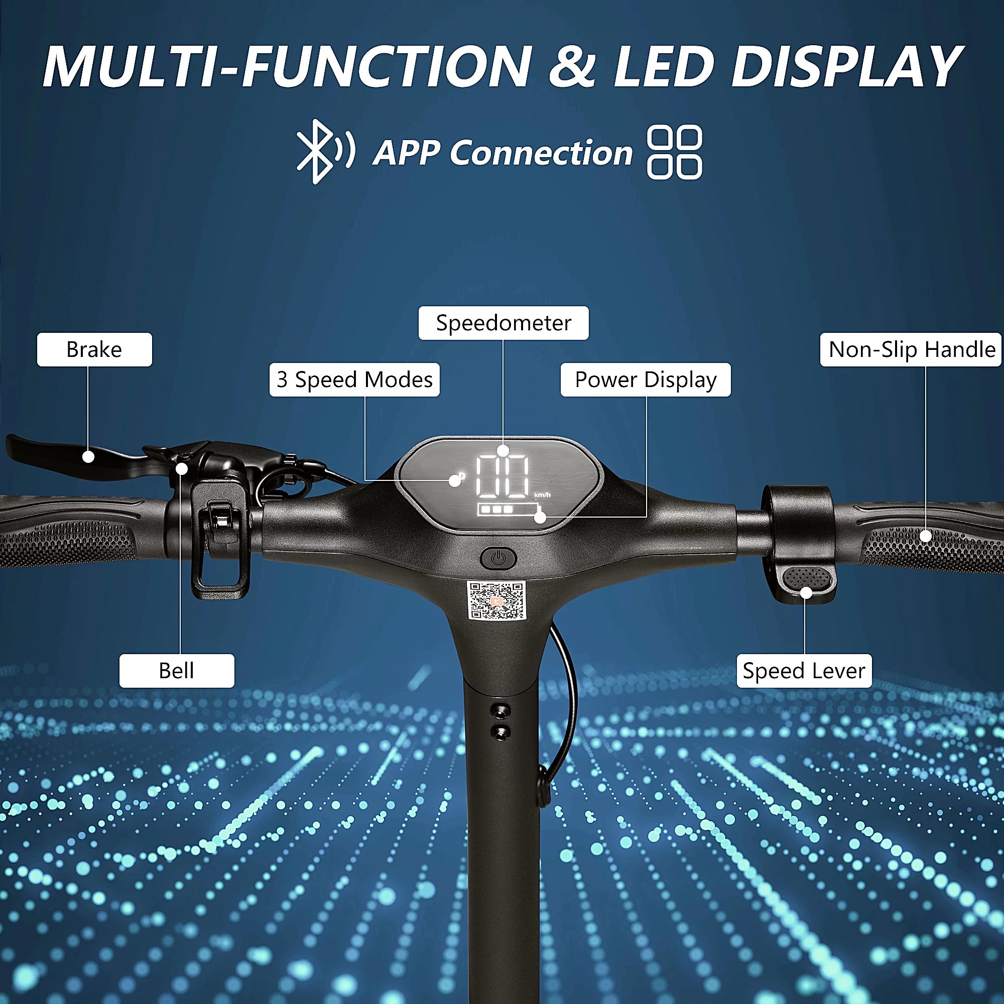 500W Motor 15 MPH 15 Miles Range 10" Solid Tires Folding Electric Scooter C862