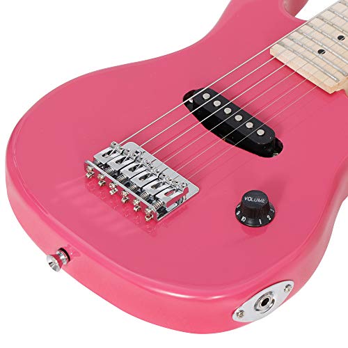 30 inch Kids Electric Guitar with Amp, Gig Bag, Strap, Cable, Strings and Picks (Black) X1236