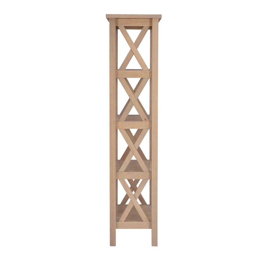 Driftwood Brown Pine Wood Bookcase R670