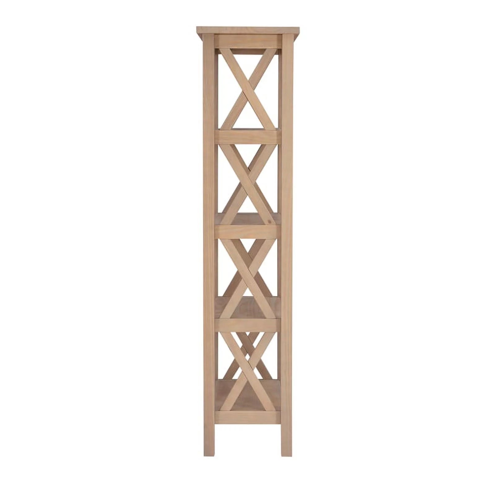 Driftwood Brown Pine Wood Bookcase R670