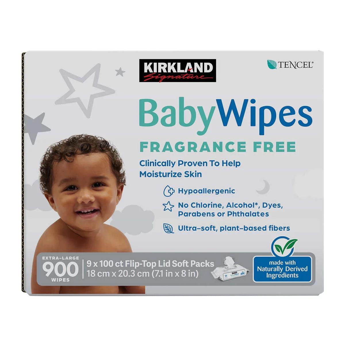 Fragrance Free Baby Wipes, 900-count T9040