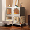 2-Tier Large Cat Cage with Litter Box and Wheels E30206
