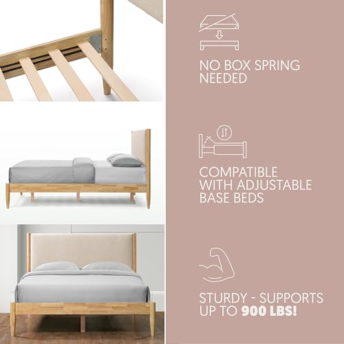 Queen Bed Boucle Platform E341