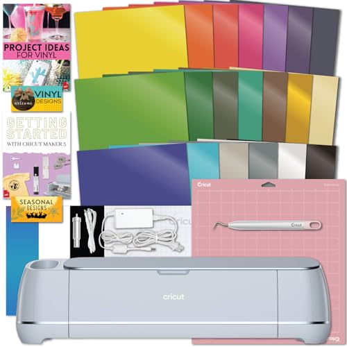 Cricut Maker 3 and Easy Press 3 Machine Combo Bundle DIY Cutting Machine with Easy Press Heat Press Machine (9 in x 9 in) V8517