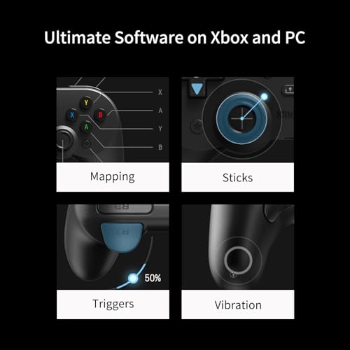 Black Wired Controller with Hall Effect Joysticks J1641