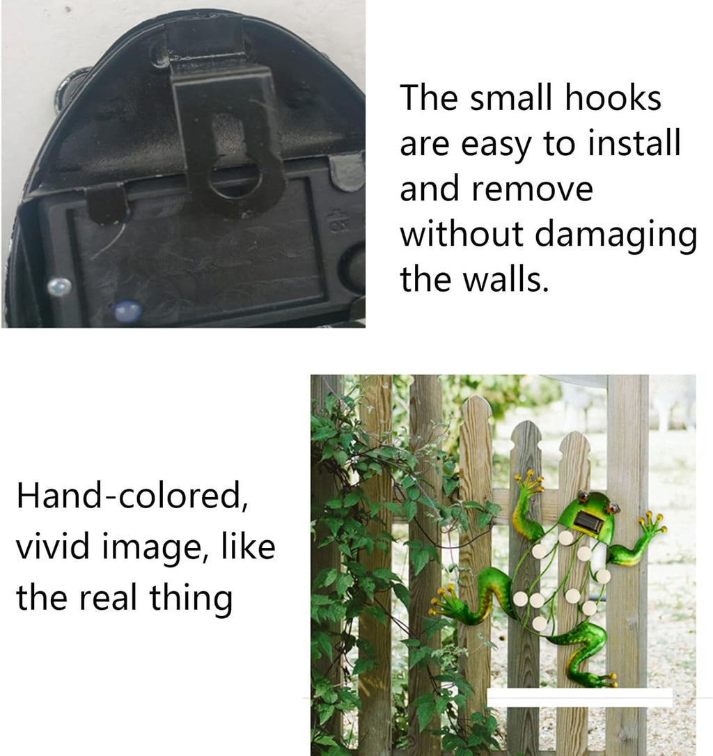 Solar Metal Butterfly Garden Wall Art with Solar Light P908