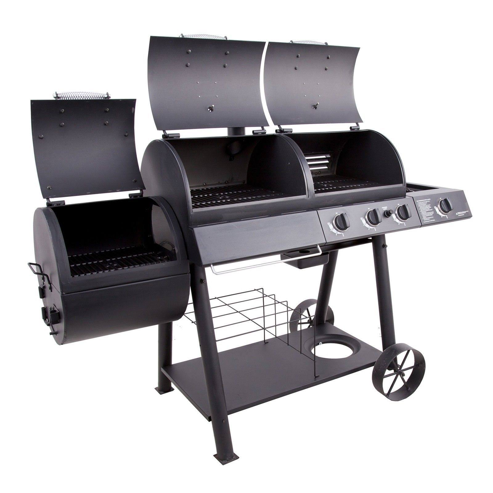 Charcoal/Gas/Smoker Combo Y121