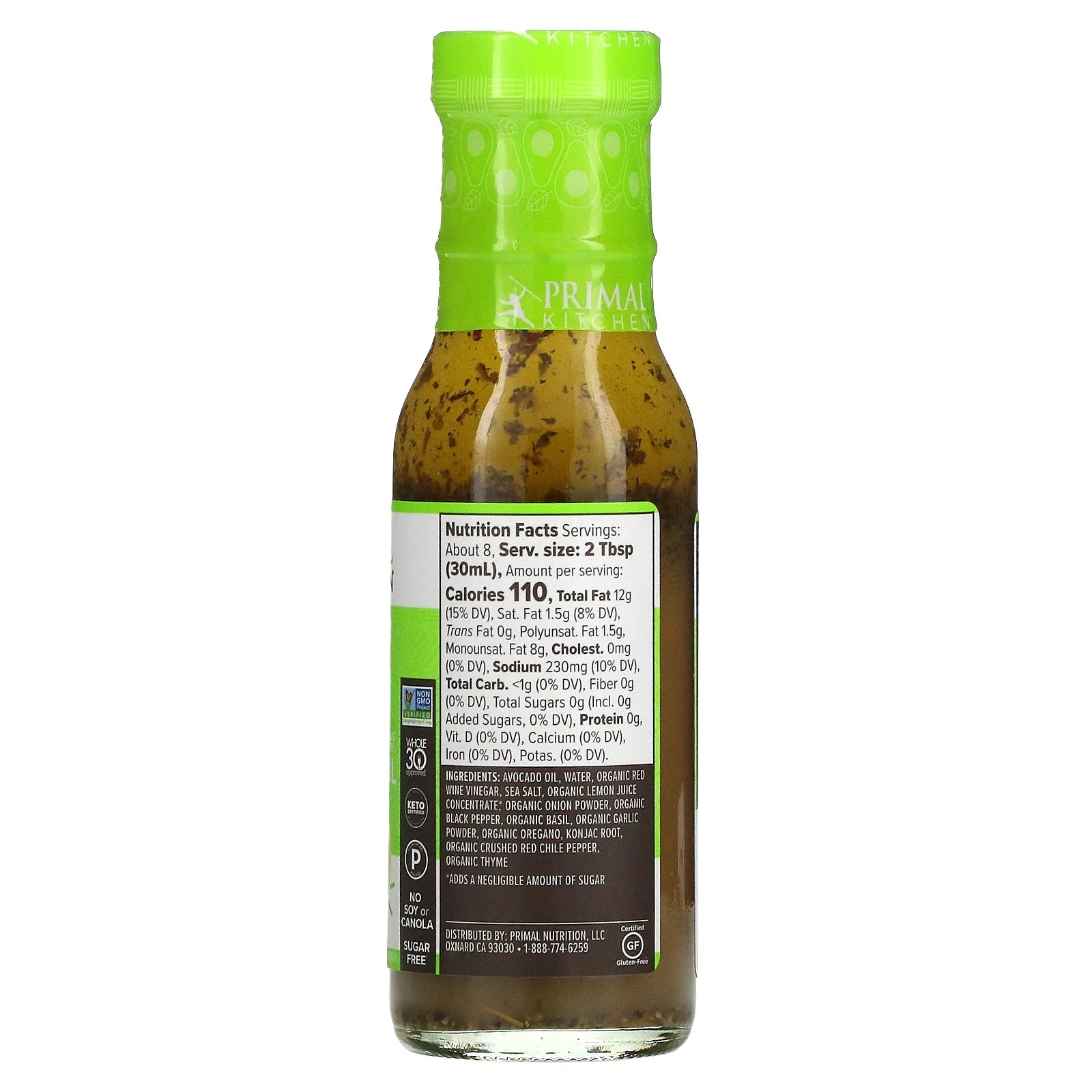 Italian Dressing & Marinade with Avocado Oil, 8 fl oz N5200
