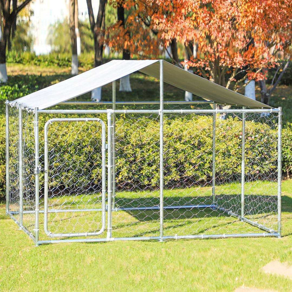 Large Outside Dog Kennel with Uv Protective Cover A517458