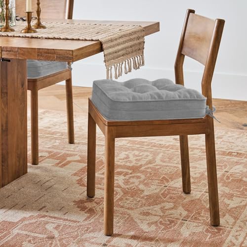 Khaki 16.5" x 16.5" Non-Slip Memory Foam Chair Cushions Set of 2 C418860