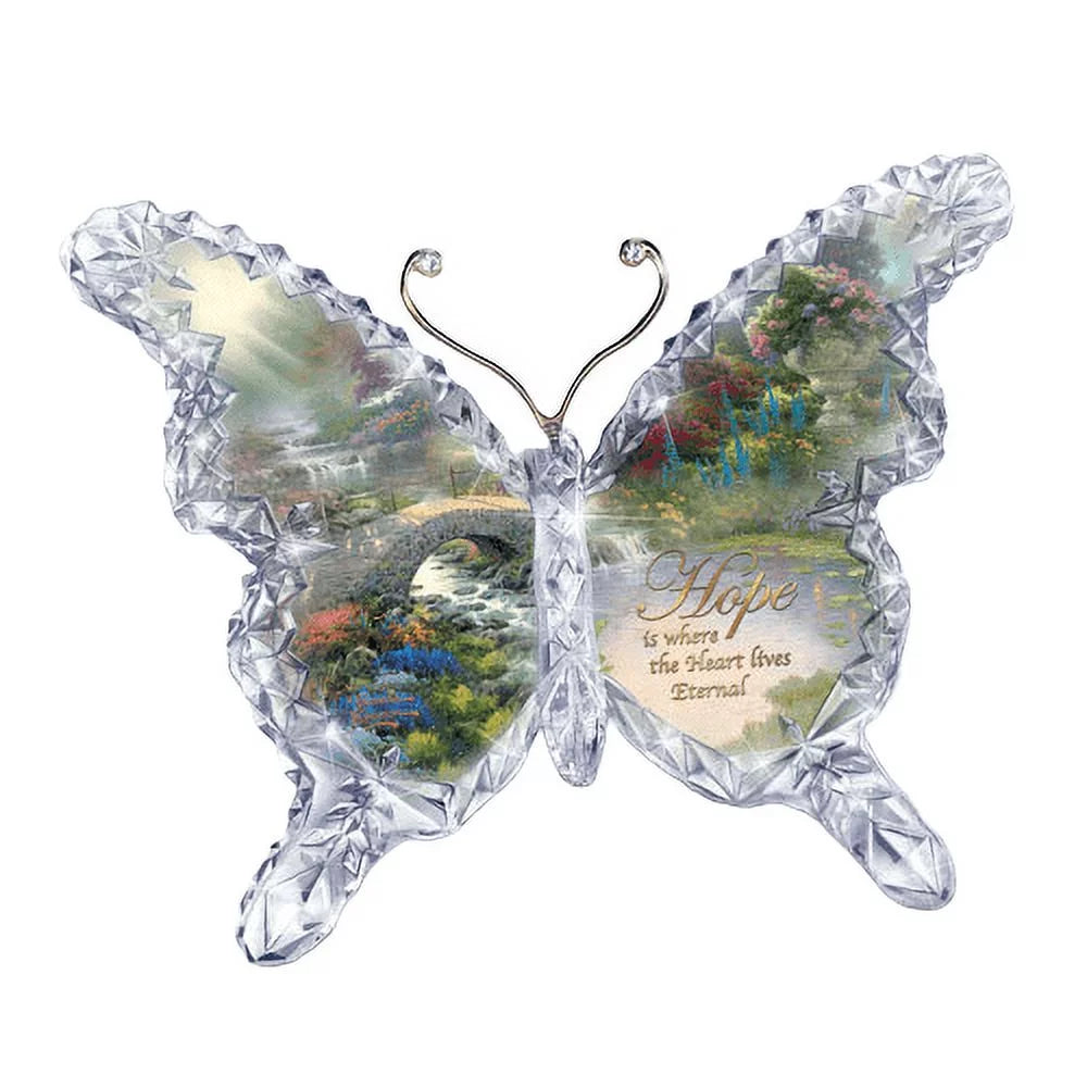Crystalline Butterfly Hope Garden of Paradise Sculpture Collection 4.5-inches H721541