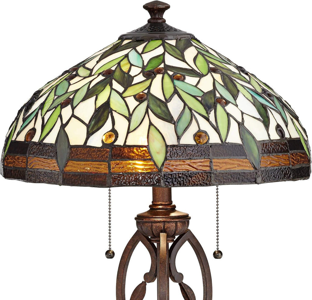Bronze Stained Glass Table Lamp M545