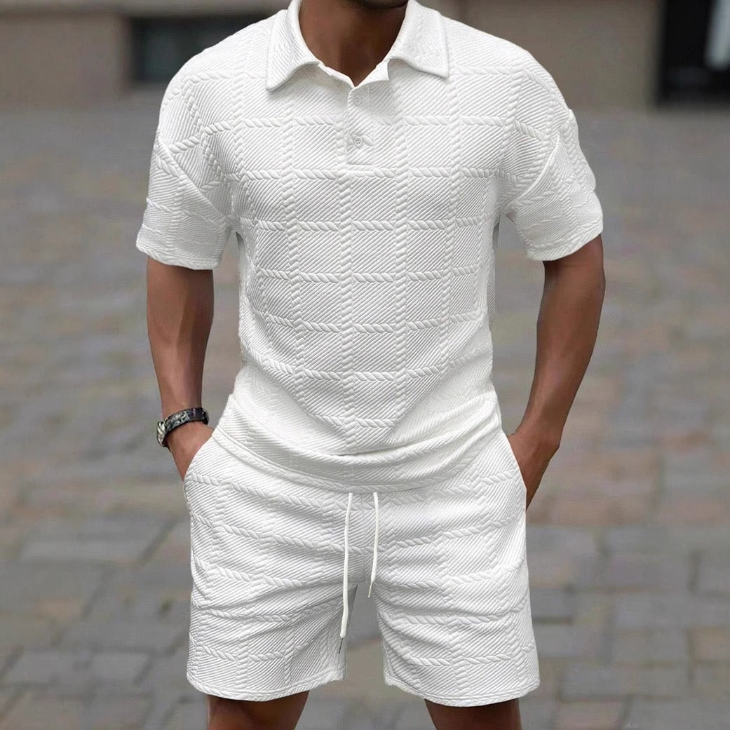 Men's Stylish Casual Short-Sleeve Set