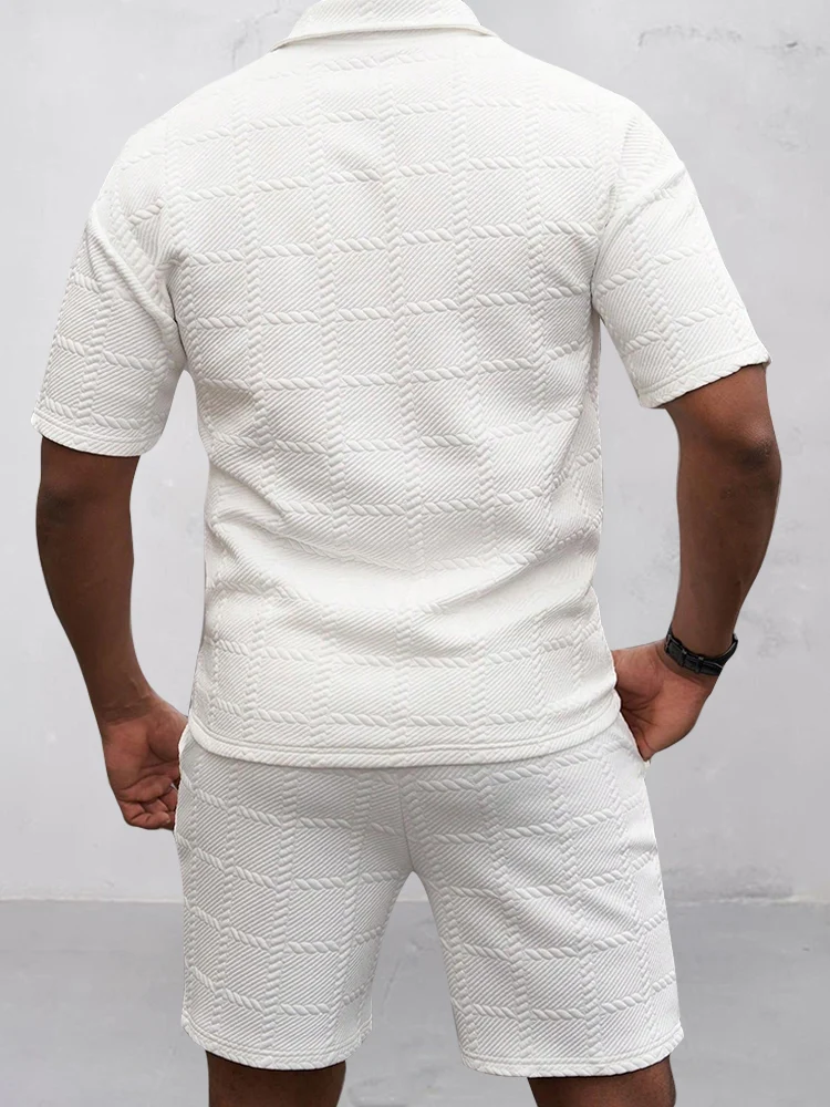 Men's Stylish Casual Short-Sleeve Set